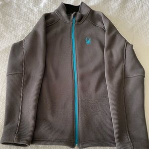 Spyder Full Zip Heavy Jacket Blue/Grey